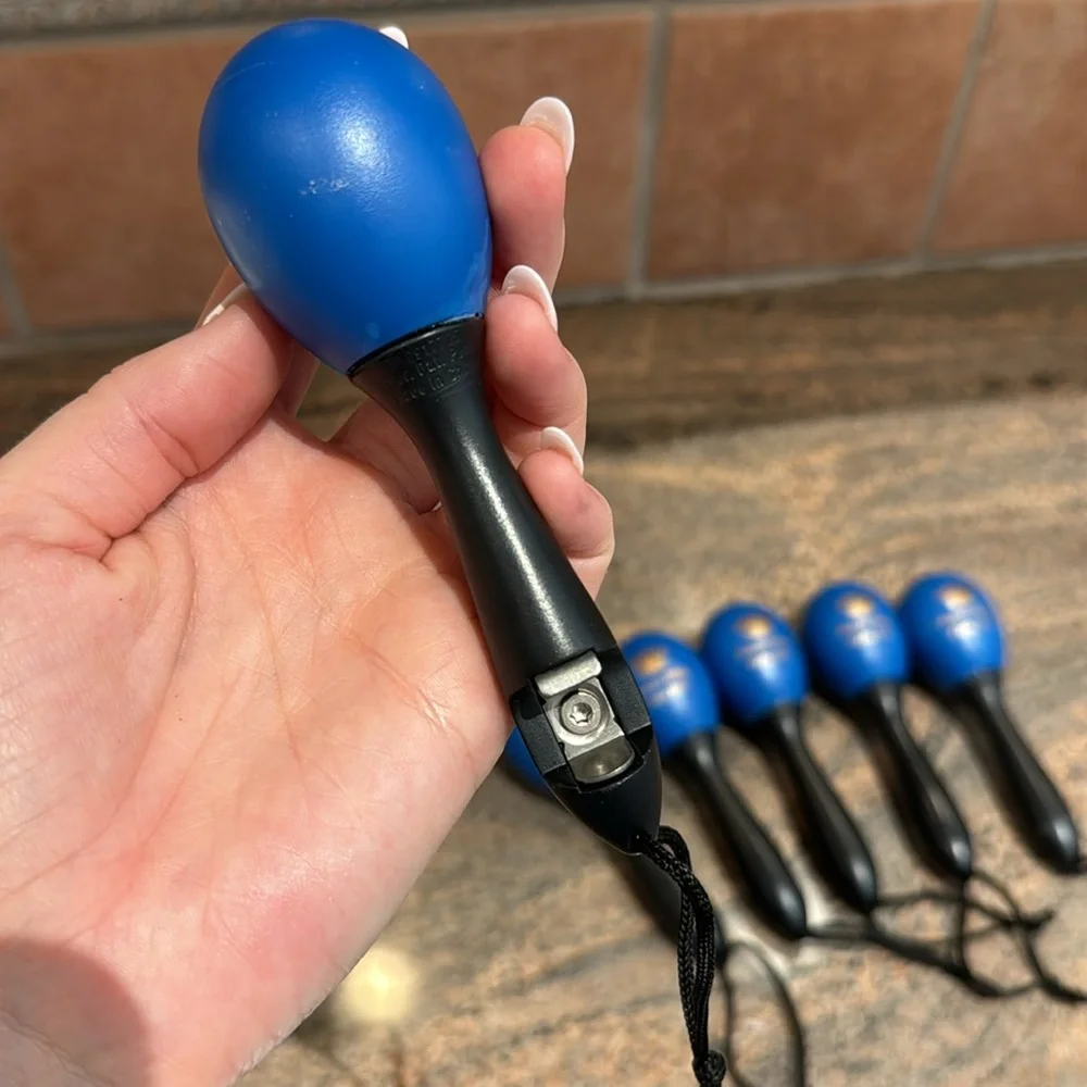 Blue & Black Maracas 🪇 with Bottle Opener Party Favors - 6pcs